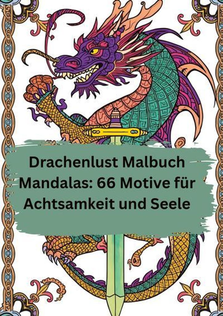 Drachenlust Malbuch Mandalas: 66 Motive für Achtsamkeit und Produktbild 