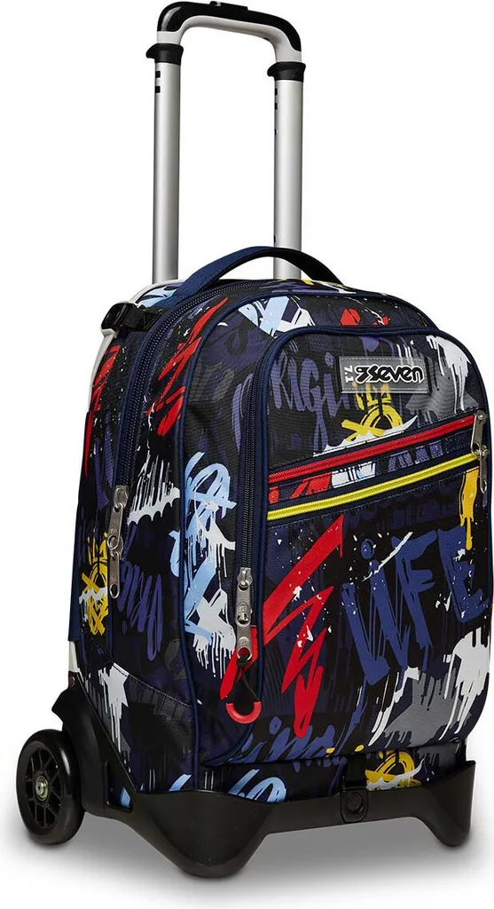 Sac à dos d'école robuste Seven Multicolore idéal pour collège et lycée - 3