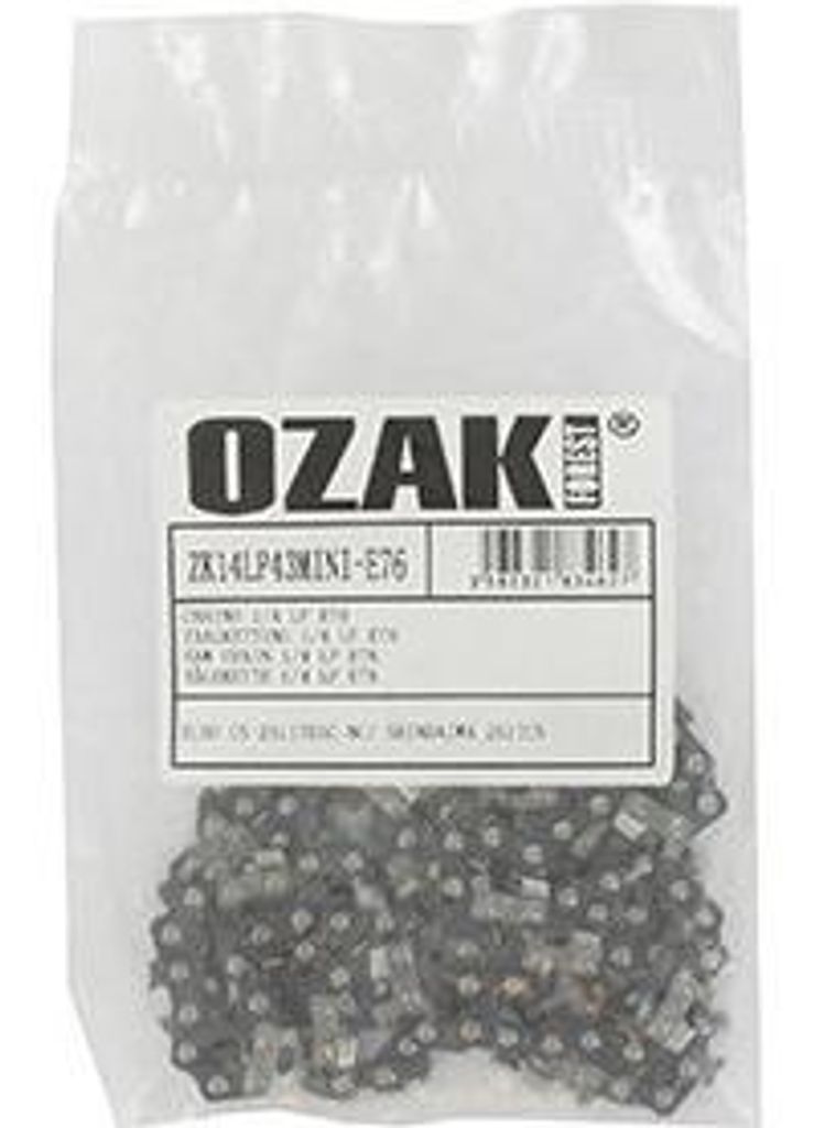 Ozaki Kettensägekette Semi-Quadratisch 1/4'' 043 (1,1mm) Mini 76 Antriebe Entsprechende Kette Für Baumschere Mit Führungsschiene