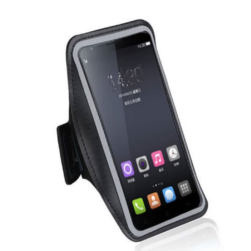 DFV mobile - Armbandtasche Sport Armband Berufsausrüstung Wasserabweisende aus Neopren für vivo Y12s (2020) - Schwarz