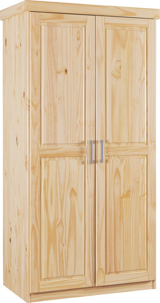 Inter Link Kleiderschrank LEON Natur Massivholz Produktbild 