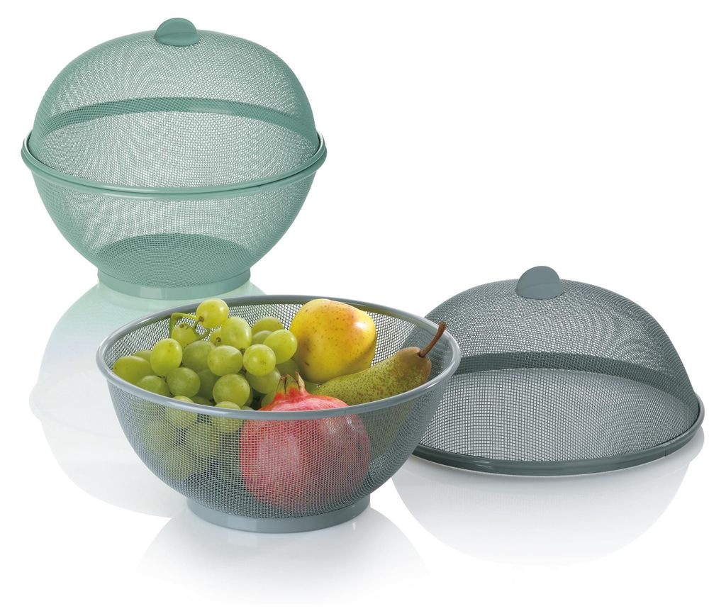 Cestino da frutta Kela Como in metallo, grigio Immagine del prodotto 