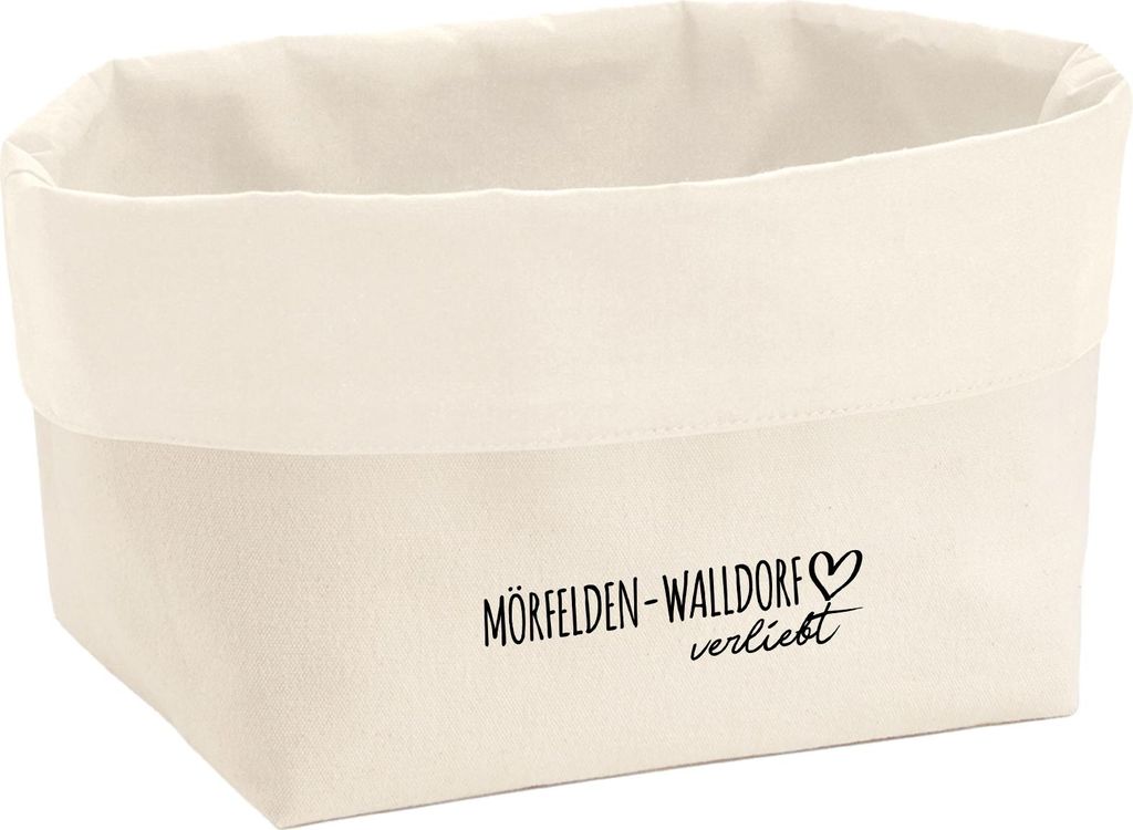 Huuraa Organizer Mörfelden-Walldorf verliebt 8 Liter Large Canvas Baumwolle Utensilo Geschenkidee