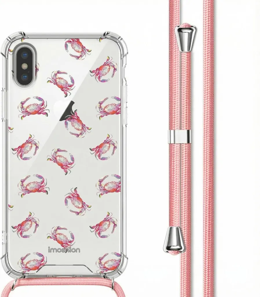 iMoshion Custodia Design con Cinturino iPhone X / Xs - Crab Watercolor