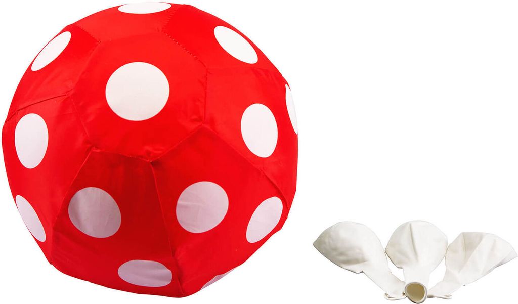 Pallone tascabile Wolkenstürmer Balu Pünktchen (rosso e Immagine del prodotto 