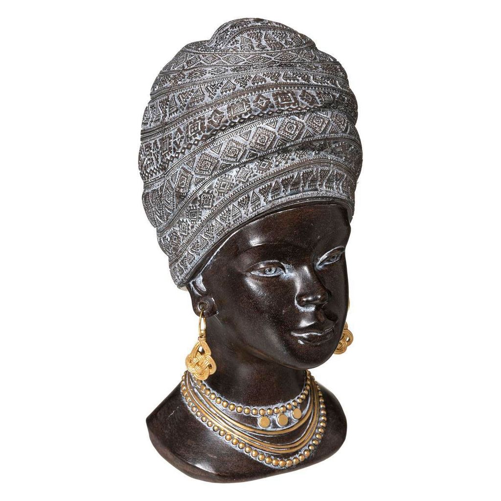 Statuette frauenkopf kunstharz h27cm - Atmosphera créateur d'intérieur
