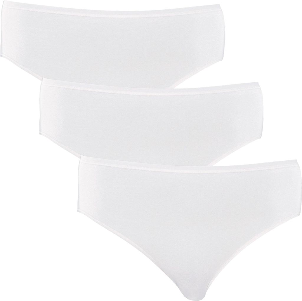 Schiesser Damen-Slip Baumwolle Essentials" 3er-Pack weiß Produktbild 