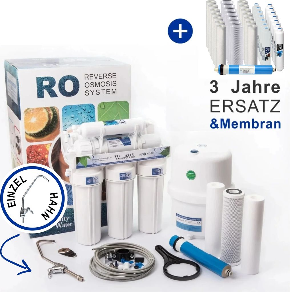 Umkehrosmoseanlage 6 Stufen RO6 Wasserfilter Mit Einzel Produktbild 1