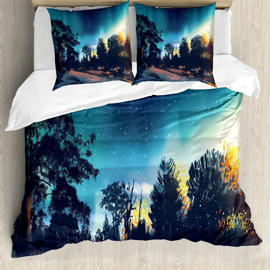 ABAKUHAUS Aurora Borealis Copripiumino Antiacaro 200x200 cm Offerta