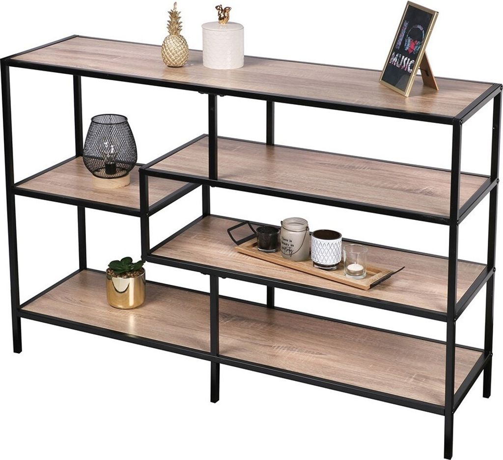 Meublorama FD-151356*1C/17KG, Homeoffice, Rechteckige Form, Braun, MDF-Platten, 330 mm, 1150 mm