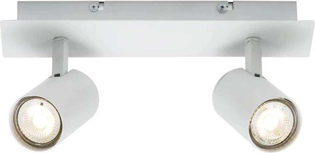 Plafonnier Frida 2 Spots Blanc - Solution Éclairage Zones Sombres