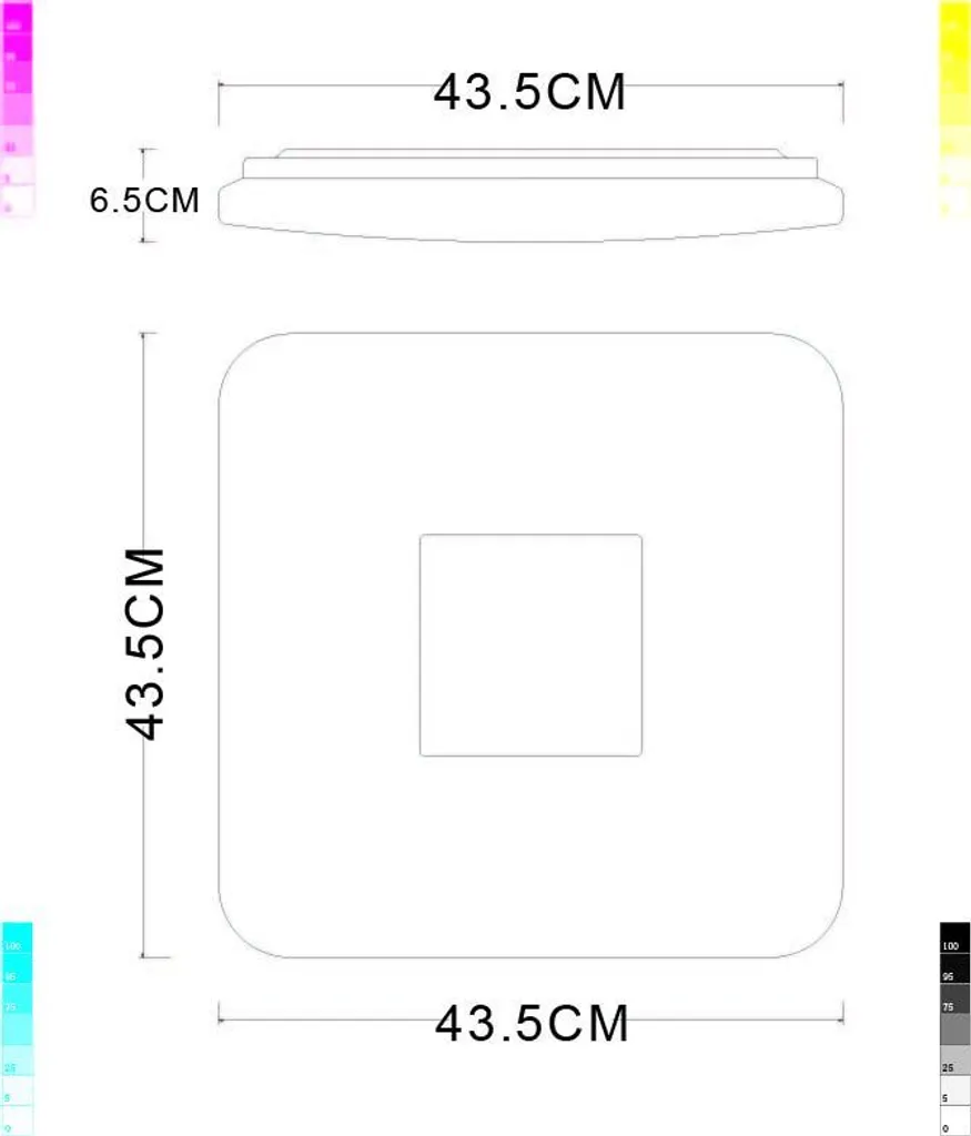 Plafonnier LED 24W Intensité Variable et Température Couleur CCT - 5