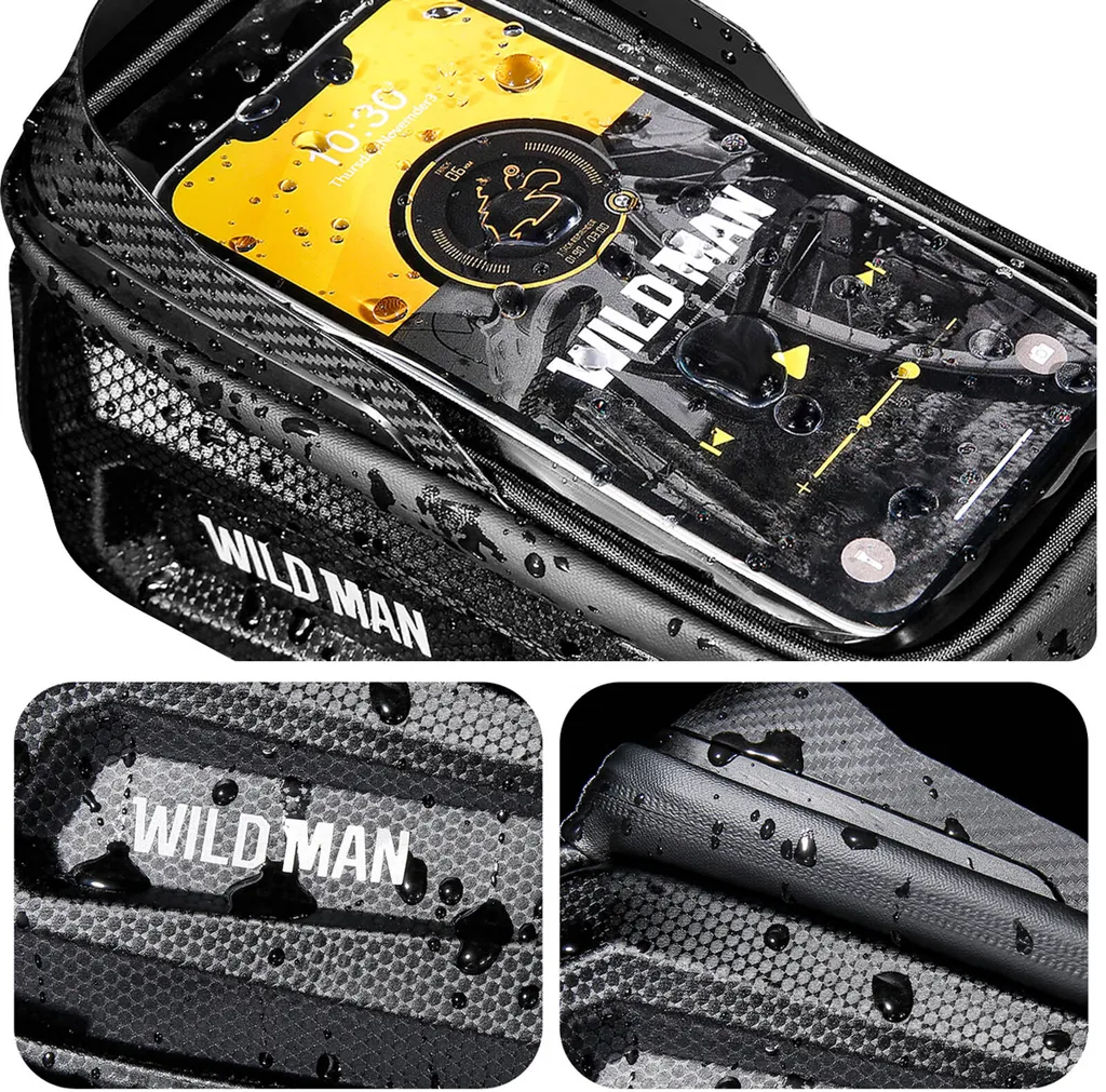 Sacoche vélo étanche 1L Wildman E10 rigide et résistante aux chocs