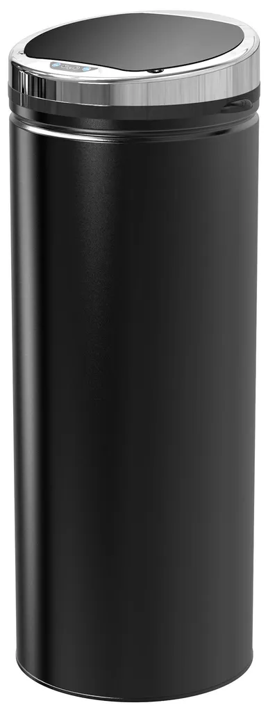 Poubelle de cuisine 50L automatique avec grand bac en inox noir
