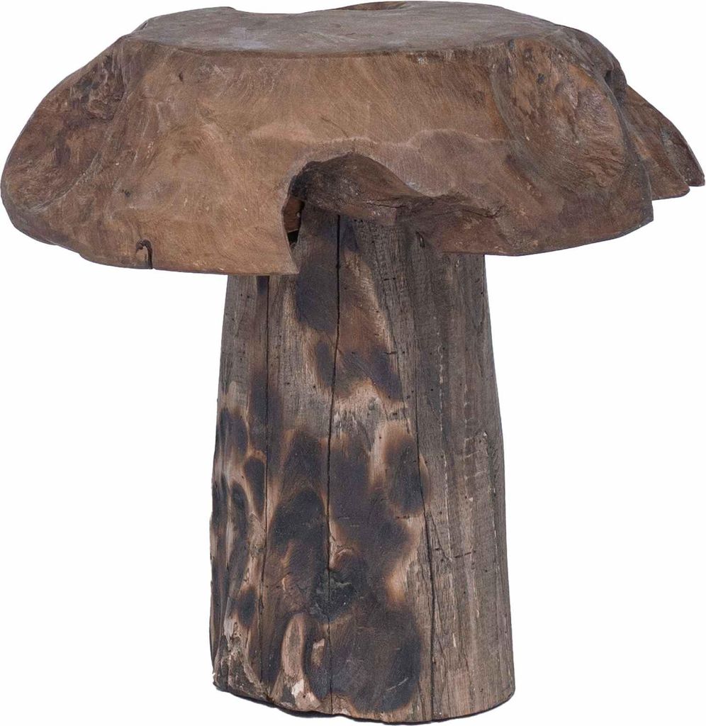 vidaXL Hocker Natur 35 x 35 x 35 cm Massivholz Teak