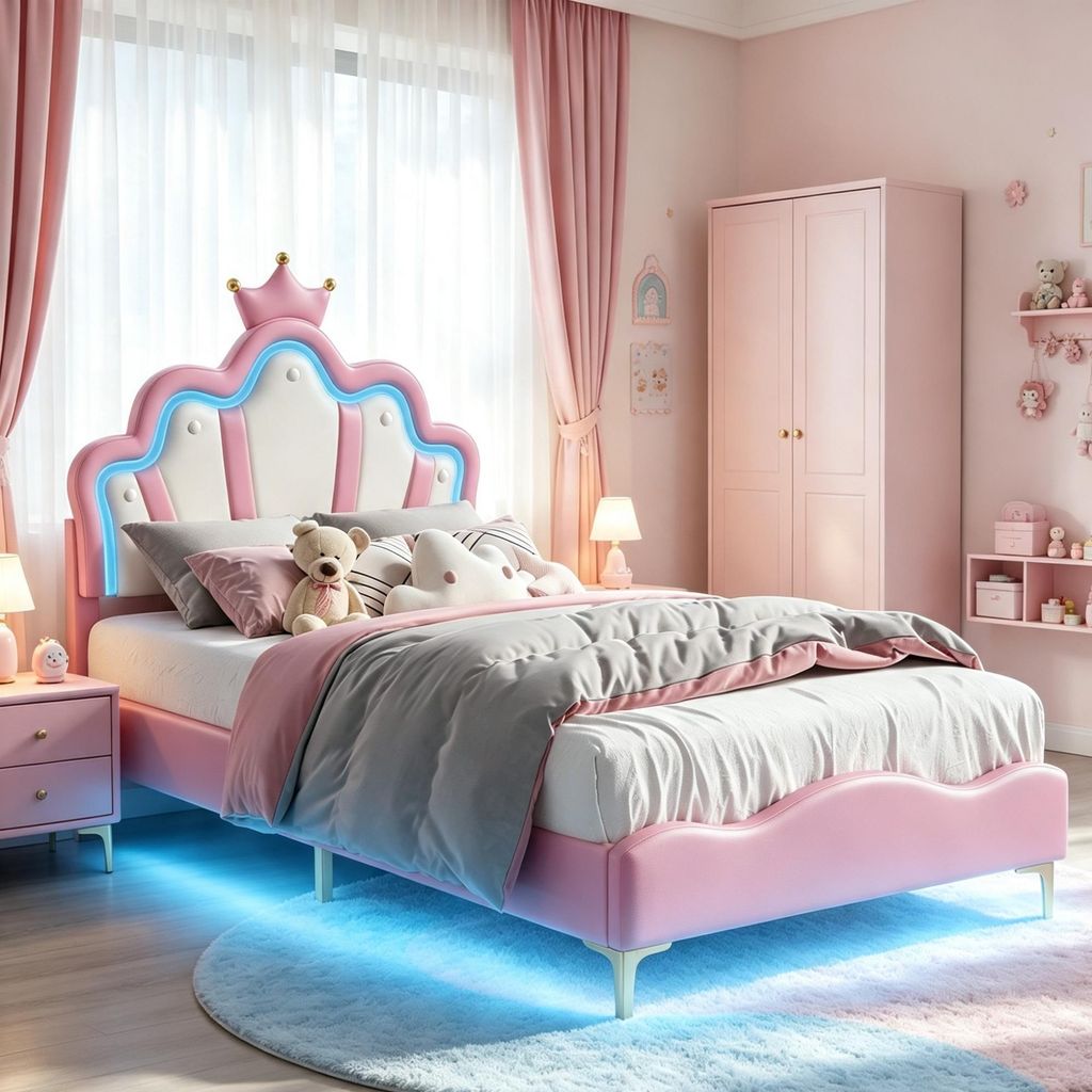 Letto per bambini INONEFT, 90x200 cm, con imbottitura in Immagine del prodotto 