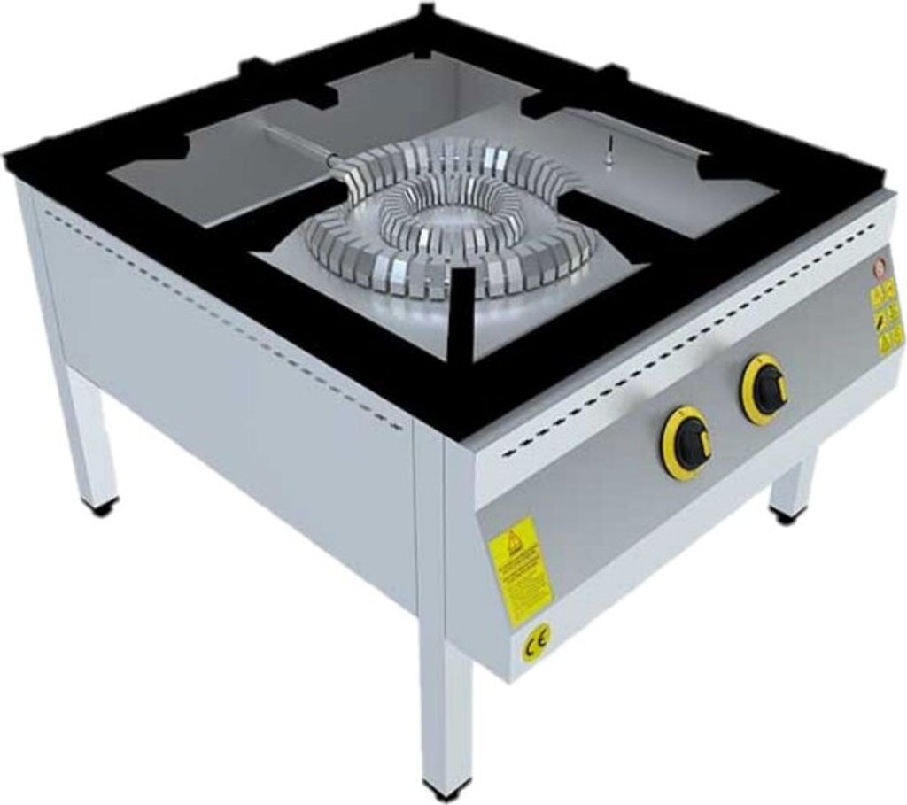 LPG Gas Hockerkocher 60x70x50 cm, Zweichfaches Brennsystem, Höhenverstellbare Füße