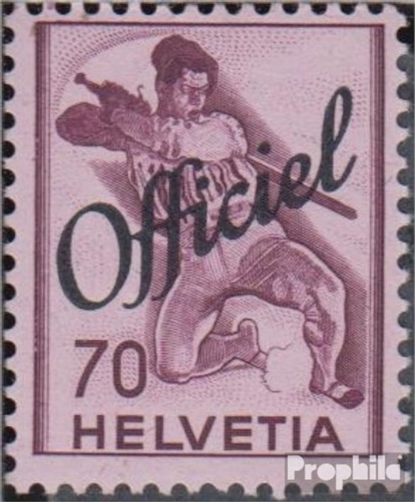 Briefmarken Schweiz 1942 Mi D57 gestempelt Dienstmarke Produktbild 