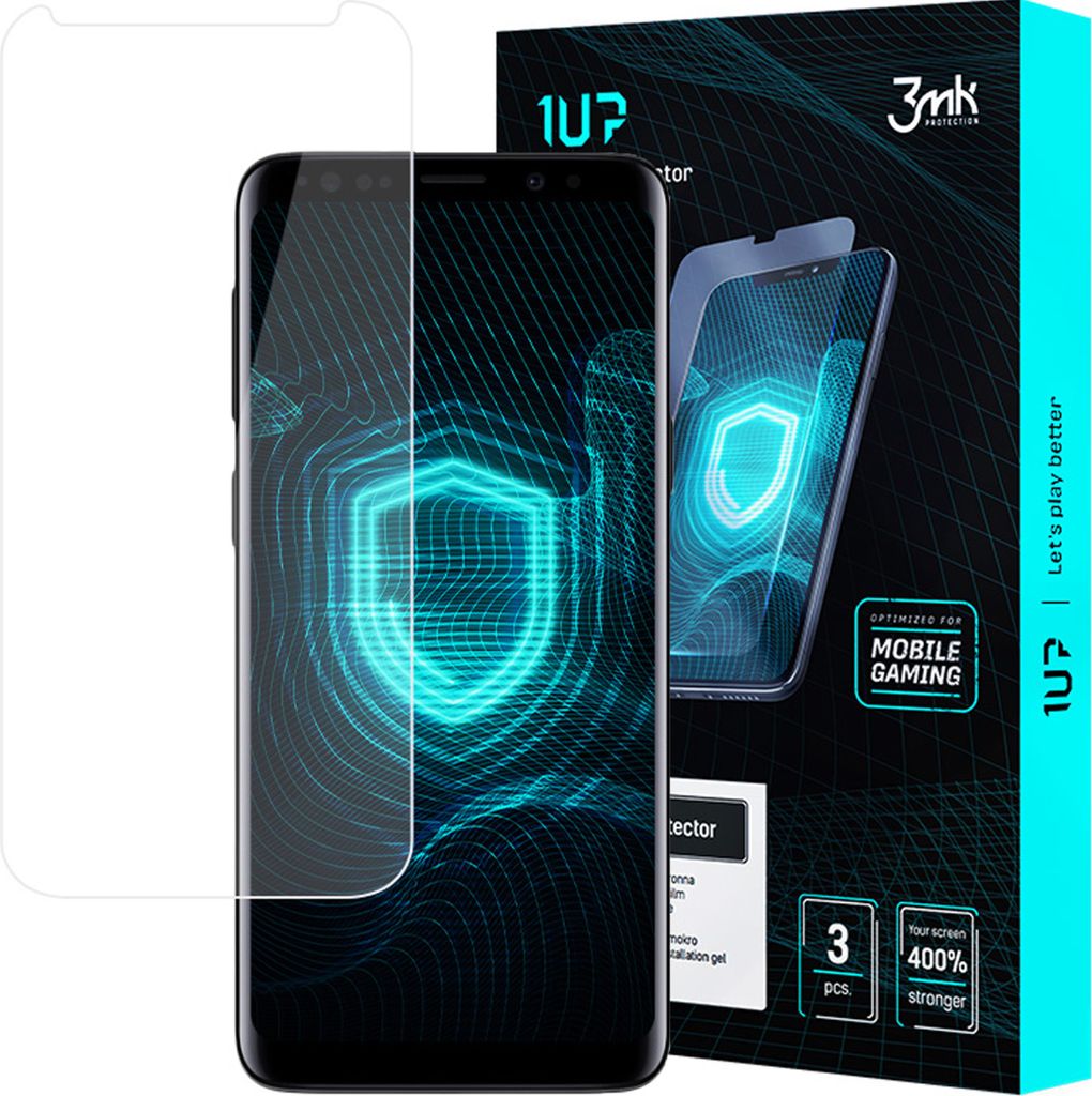 3mk Display Schutzfolie 1UP für Samsung Galaxy S9 Plus transparent Gaming (3 Stück)