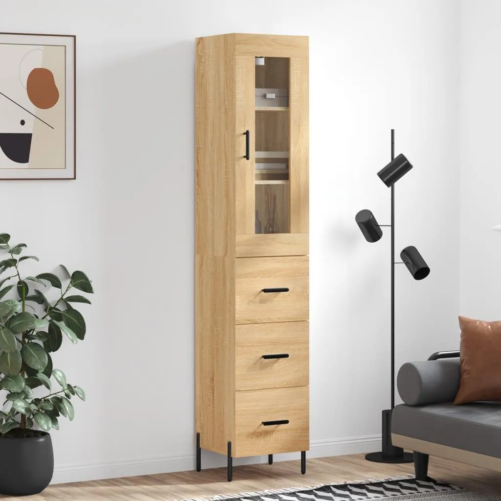 Mobile per Ufficio e Soggiorno vidaXL Rovere Sonoma 34.5cm x 180cm