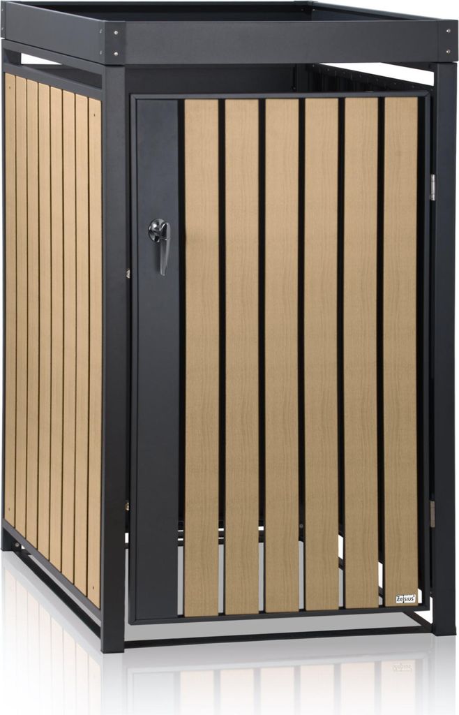 Zelsius Mülltonnenbox mit Pflanzdach für 120 - 240 Liter Produktbild 