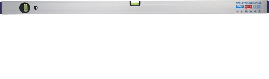 rabo Alu-Magnet-Wasserwaage 120 cm Wasserwaagen für präzises horizontales und vertikales Messen 'Profi-M'