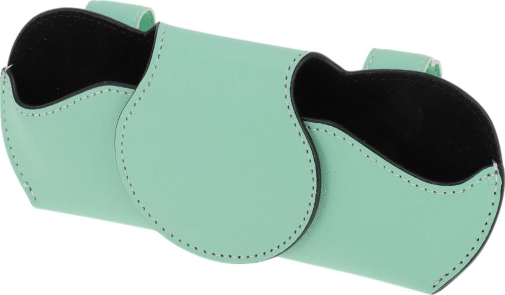Autosonnenbrillenetui Mit Magnet Universelles Autosonnenblendenschutzbrillenetui Aufbewahrungsbox Kunstleder Cyan 7.09"x3.15" 1 Stück