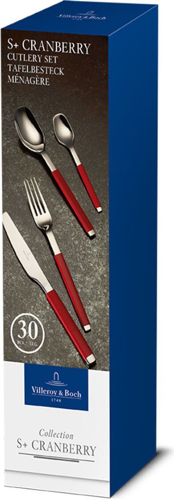 Villeroy & Boch S+ Cranberry Tafelbesteck 30tlg. Produktbild 