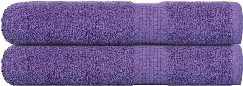 Telo Sauna FROGN Viola 80x200cm - Set 2 Pezzi Cotone Certificato