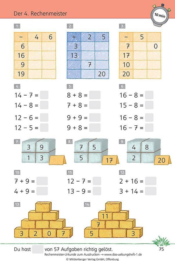 Das Übungsheft Mathematik 1 Obrázek produktu 