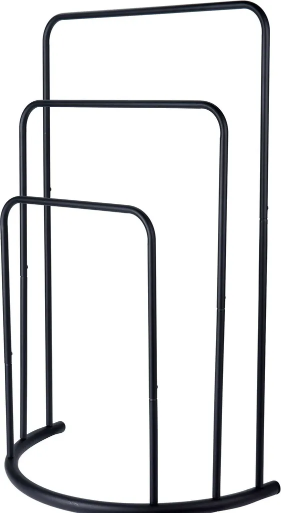 Portasciugamani da Terra Metallo Nero 49,5x75 cm | Ordine Bagno