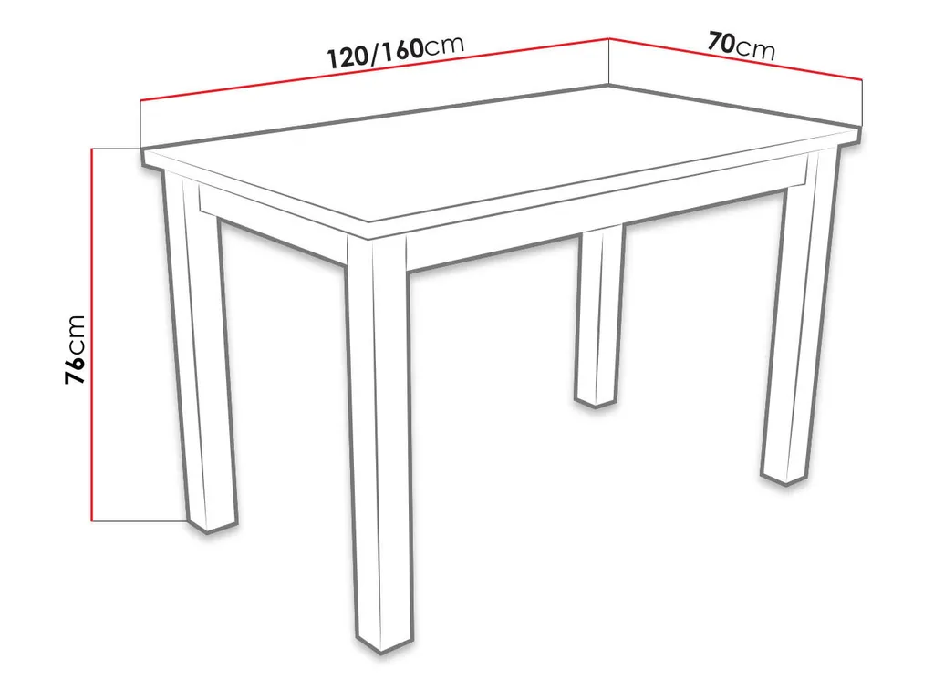 Table extensible MOVILE 5 noyer de haute qualité - Plateau modulable - 3