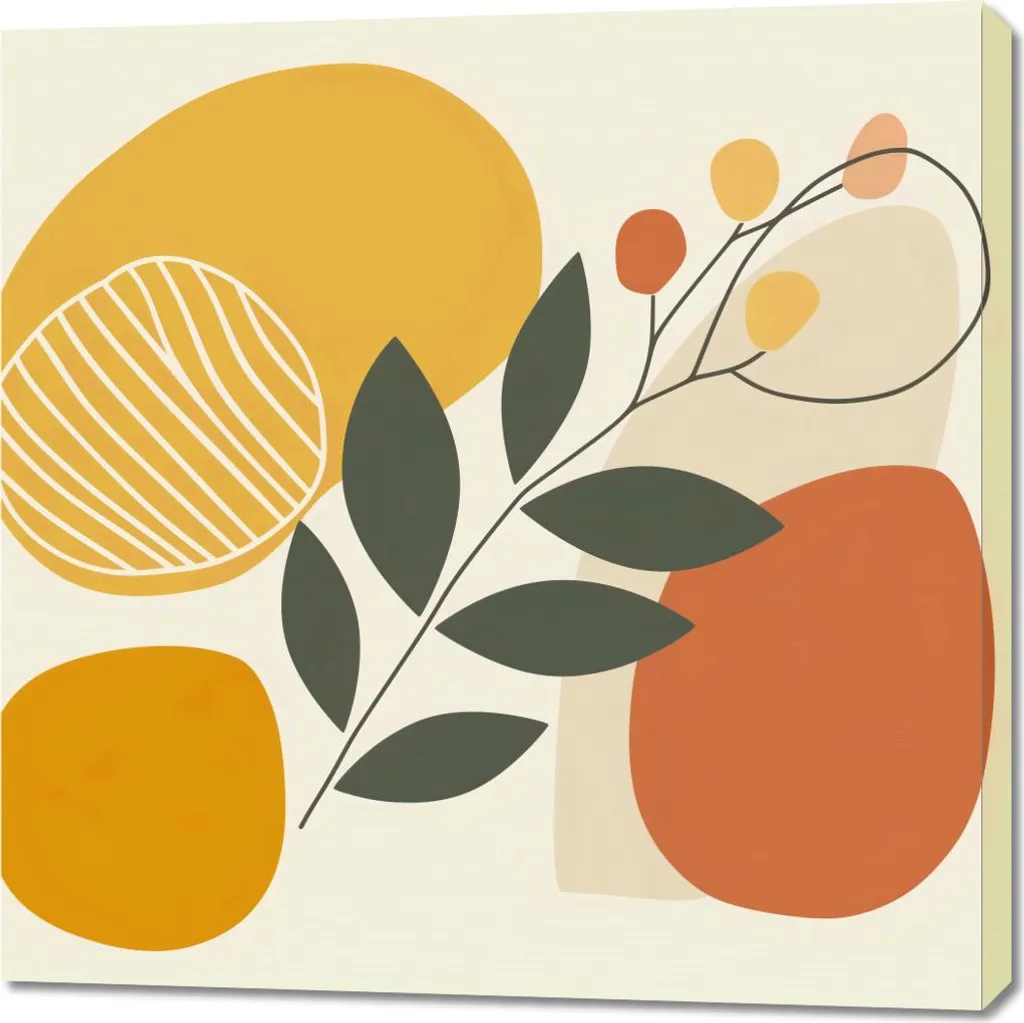 Quadro Arredo Zen 90x90 Botanica - Luce e Ombra per il Relax