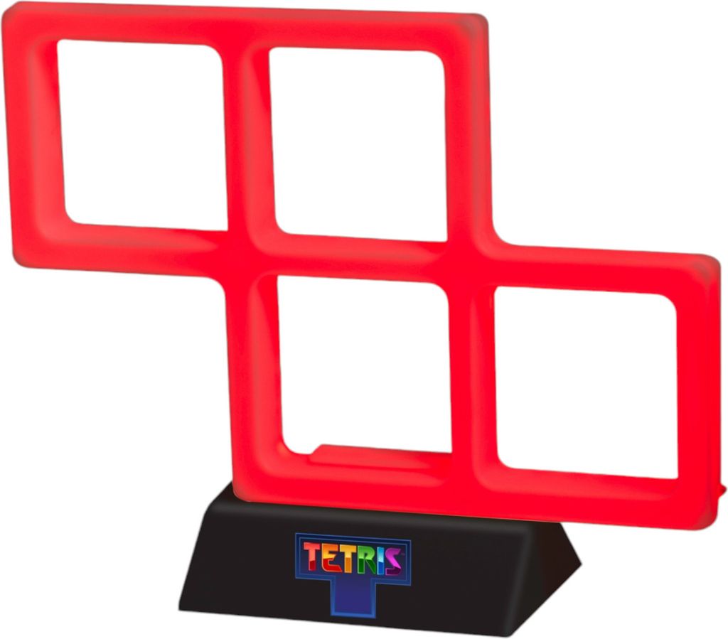 Tetris Dekolampe in Rot - Retro Gamer Nachtlicht