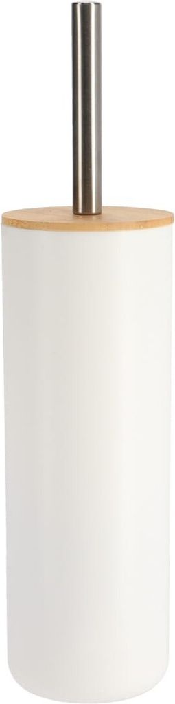 Brosse à WC Tendance blanc plastique bambou 9x9x37,2 cm Image du produit 