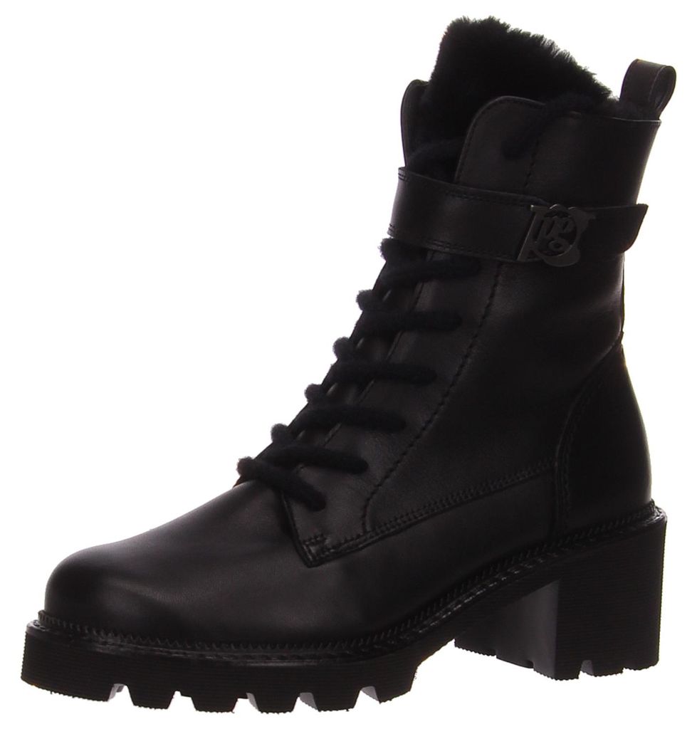 Paul GREEN Schnür-,Zug-u.Schnallenstiefel in schwarz, Gr. 4