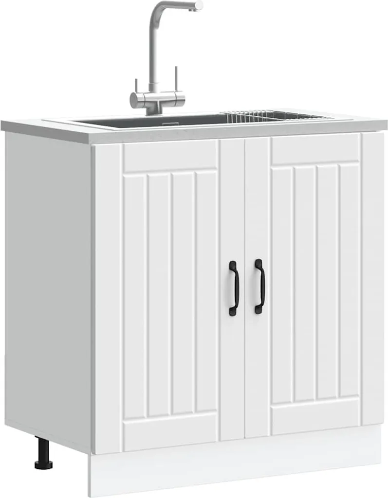 Offerta Base Lavello Lucca vidaXL - Mobile Cucina Bianco Conveniente