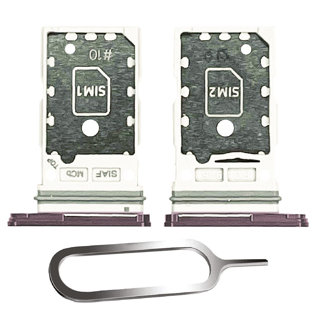 Samsung Galaxy S23 / Plus 5G Sim Karten Halter Tray Adapter Fach Stecker Slot Nadel Pin Dual Lavender