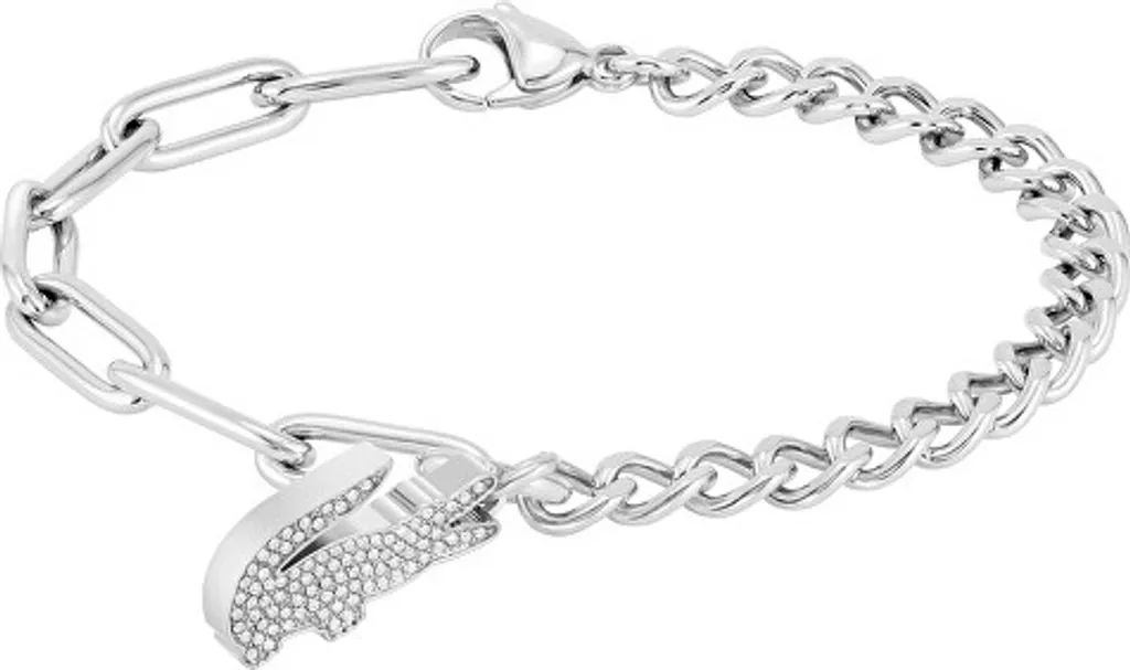 Bracciale da donna in acciaio con cristalli di coccodrillo 2040146