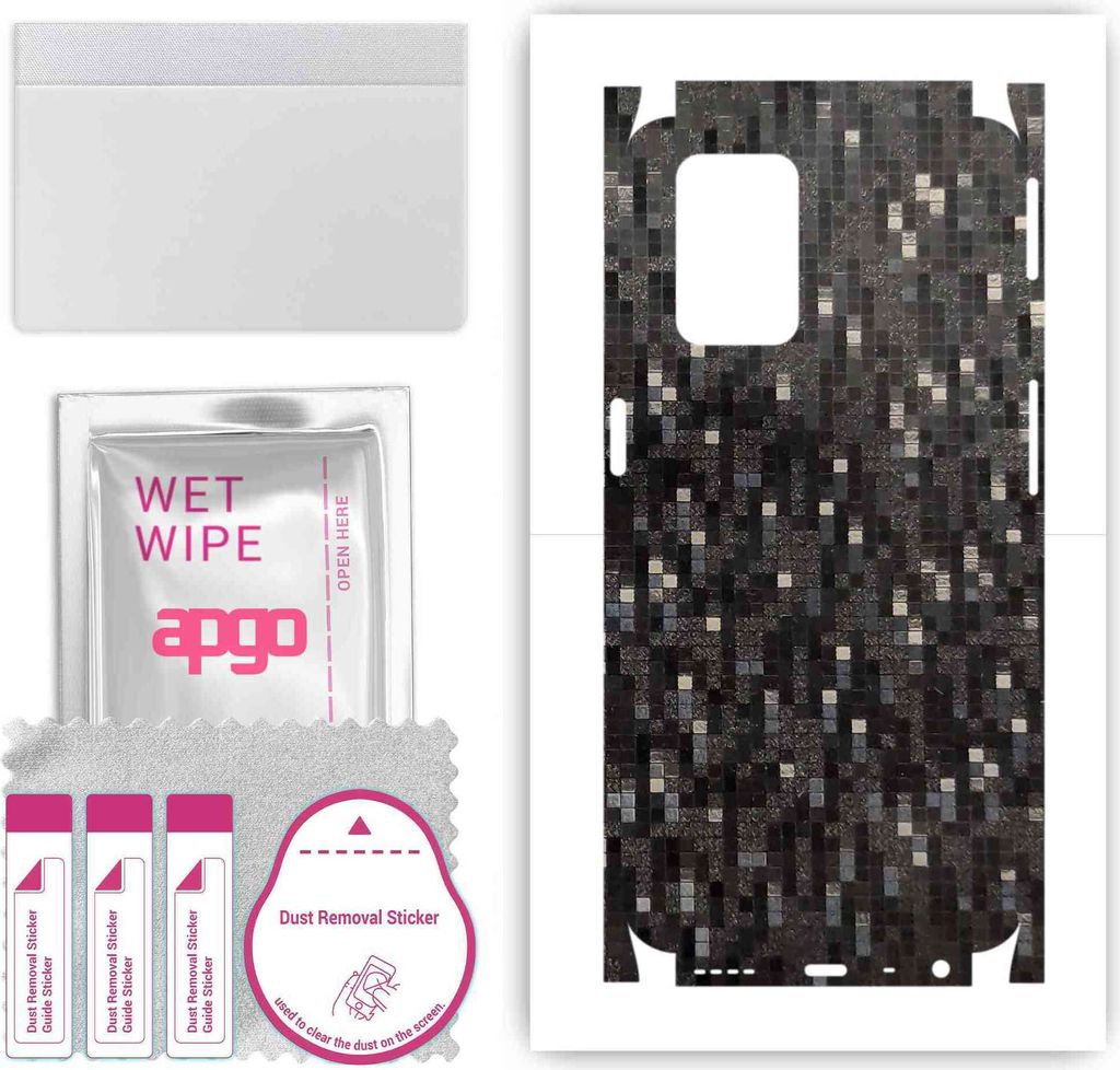 apgo Rückseite + Seiten Schutzfolie, Skin, kompatibel mit Realme Narzo 30 5G, Hinten Displayschutzfolie aus Vinylfolie, kratzfest, einfache Montag...