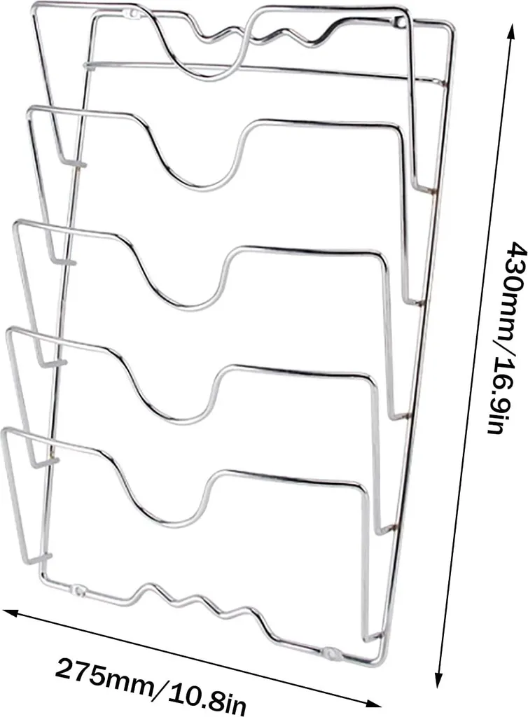 Rangez enfin vos couvercles sans bruit grâce à ce support mural robuste - 3