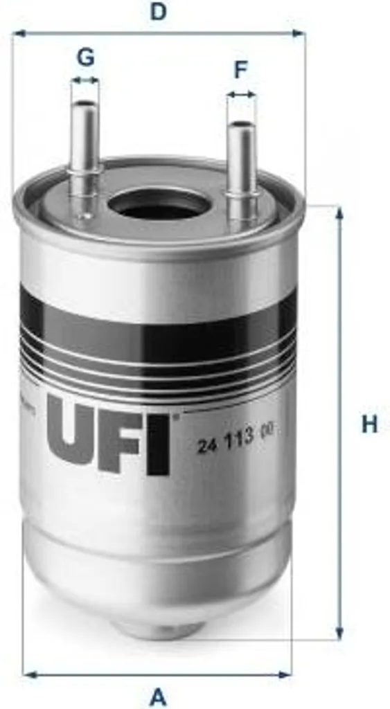Filtre à gasoil pour voiture filtre UFI 24.113.00 OE 164009384R