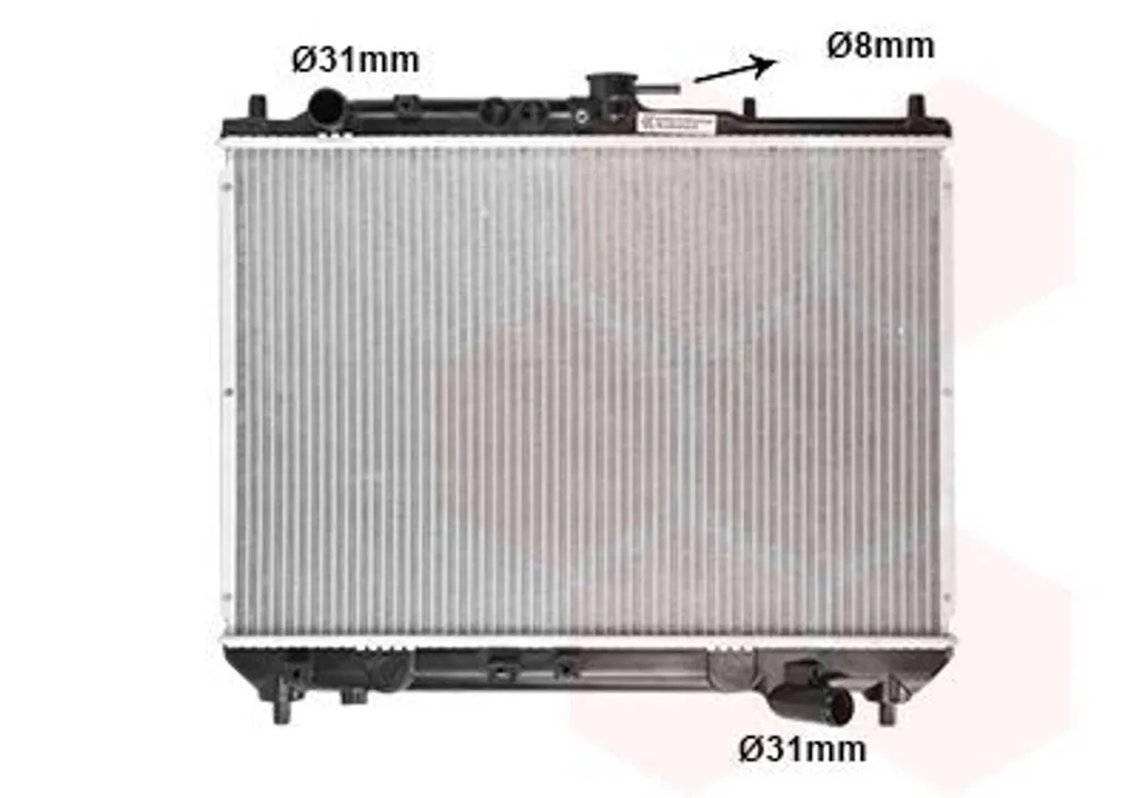 Radiateur refroidissement moteur VAN WEZEL 27002066 pièce de rechange