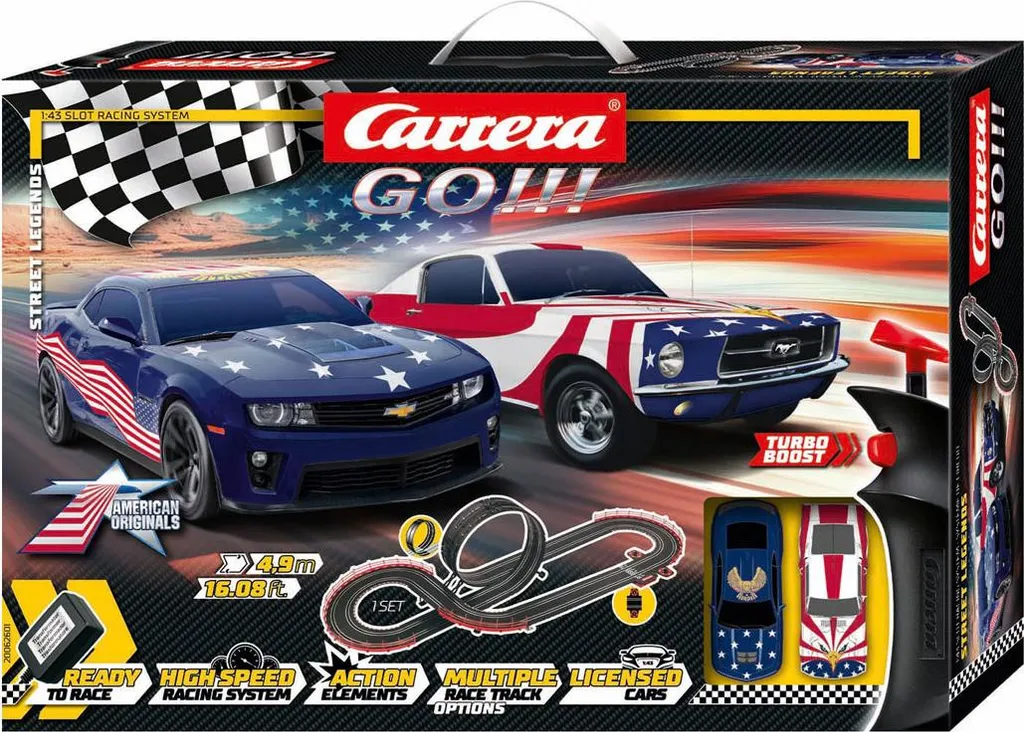 Carrera Street Legends 1:43 : Circuit de Course Stable et Anti-Sortie