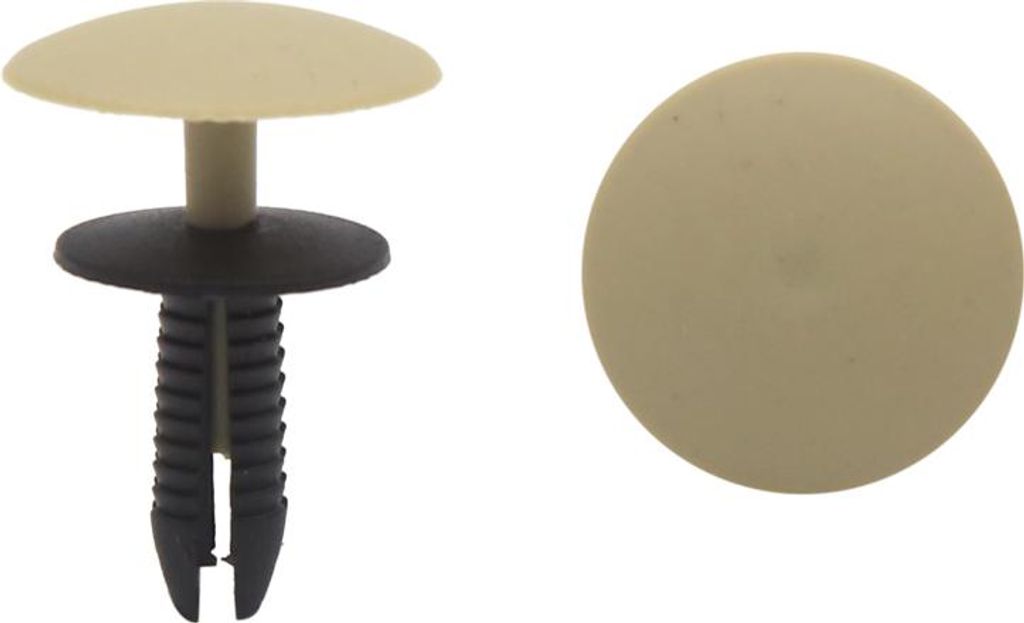 Befestigung Clips 20Stk Schwarz Beige Auto Rivets Splash Schutz Fastener Klammer 6,5mm