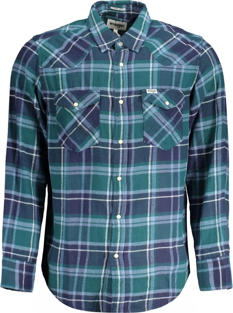 WRANGLER Herren HEMD Grün 112356_VE766DEE : Größe - S Größe: S