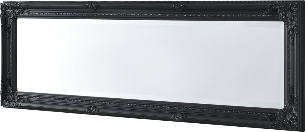 Wandspiegel Barock 132 x 42 cm Schwarz Ganzkörperspiegel im Produktbild 1