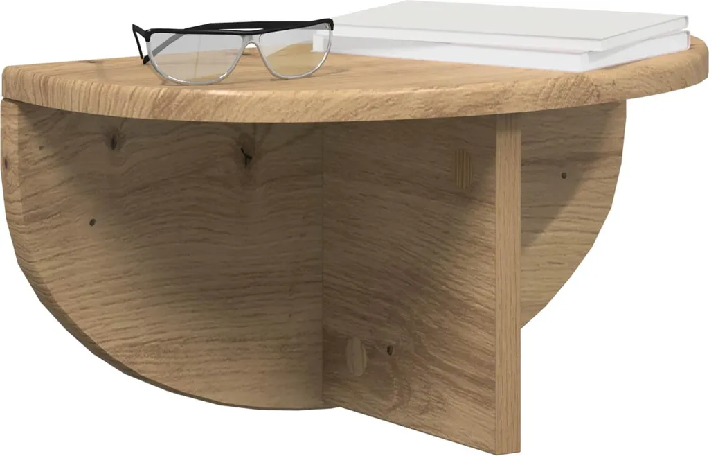 vidaXL Mensola Rovere Artigianale 38x19x19 cm (2pz) - Montaggio Facile - 3