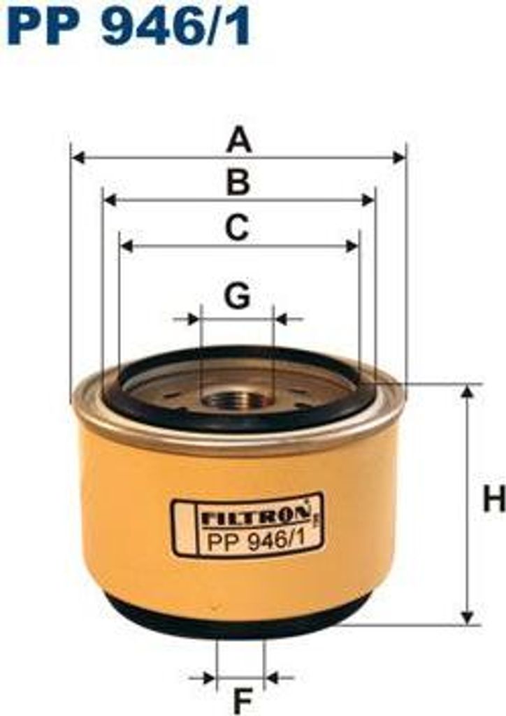 FILTRON PP 946/1 Kraftstofffilter OE 4798166 kompatibel mit Voyager