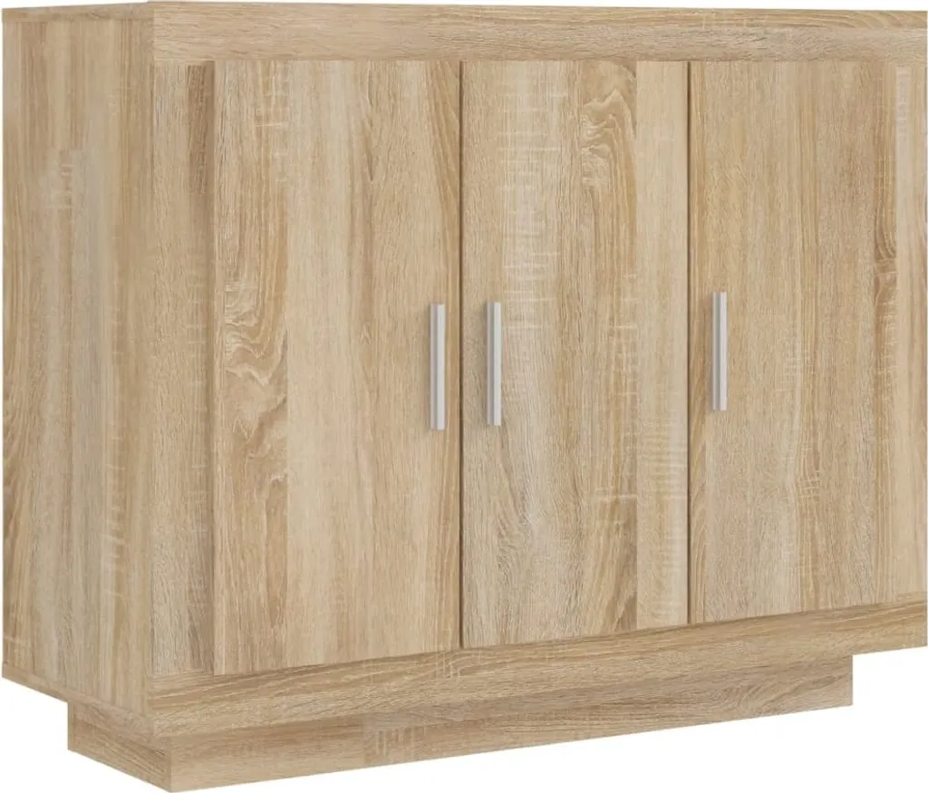 Credenza SYFAX Rovere Sonoma 92x35x75 cm - Mobile Legno Multistrato